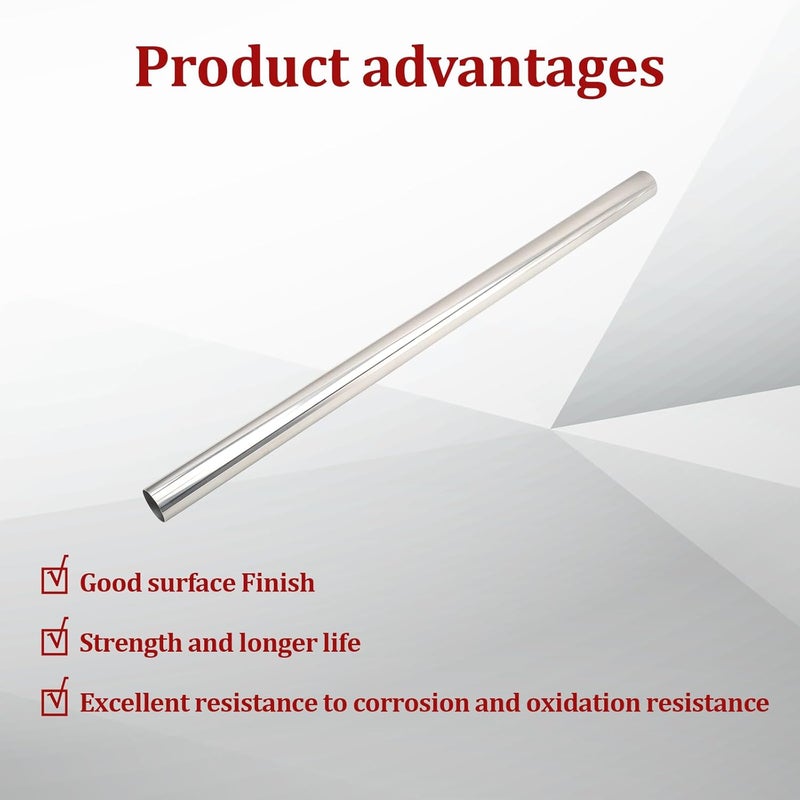 BIGREAT OD 3'' Inch 48 Inch Length Straight DIY Custom Mandrel Exhaust Pipe Tube Pipe,Industrial Pipes,T304 Stainless Steel,Universal Fit,3''(76MM) OD Mandrel Straight Pipe-1PC - Image 4